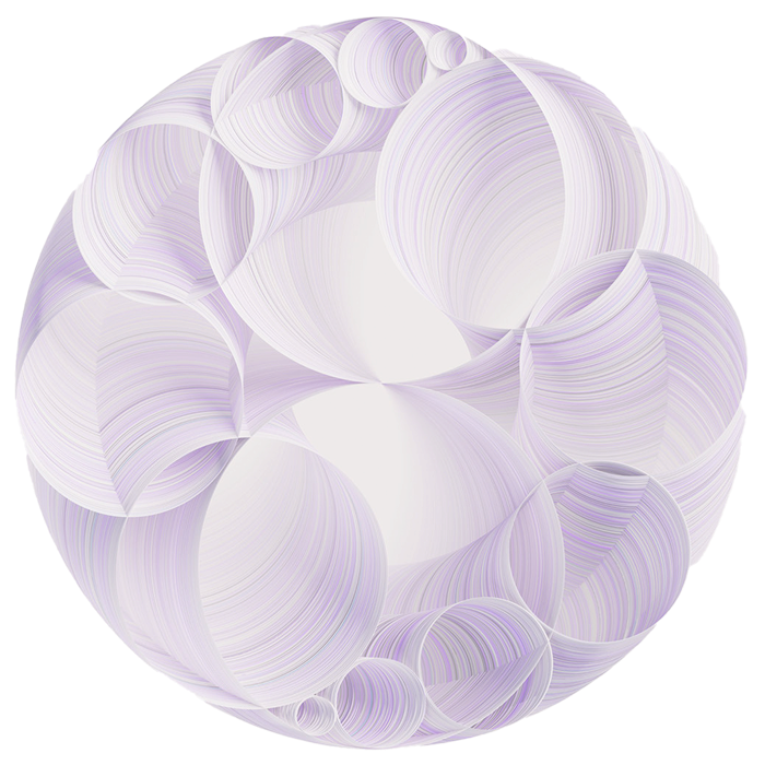 Circle made with brush